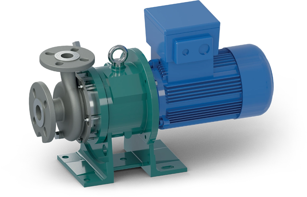 Metalowe pompy odśrodkowe ze sprzęgłem magnetycznym CDR ETS.