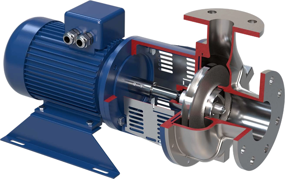 Przemysłowe monoblokowe pompy odśrodkowe z wirnikiem zamkniętym Salvatore Robuschi HD