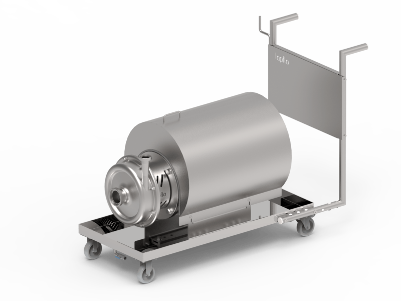Pompa serii CTX H zamontowana na mobilnym wózku