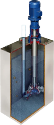 Standardowa instalacja pomp wirowych typu Cantilever Salvatore Robuschi.