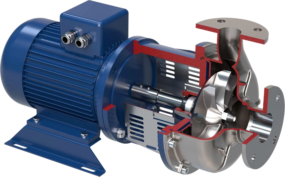 Przemysłowe monoblokowe pompy odśrodkowe z wirnikiem vortex Salvatore Robuschi RS