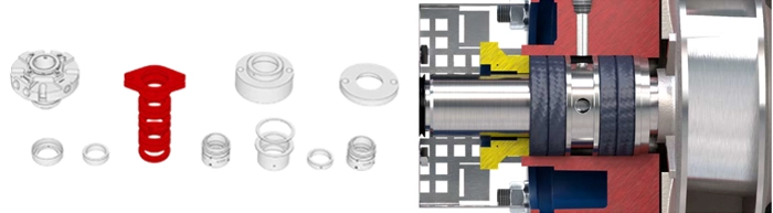 Uszczelnienie pakułowe pompach wirowych Salvatore Robuschi.