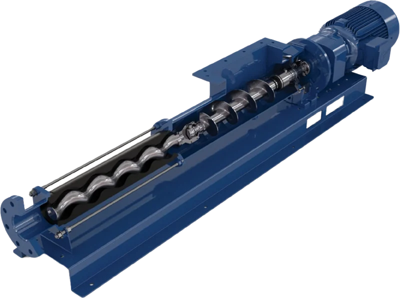 Przekrój pomp śrubowych PCM MSH